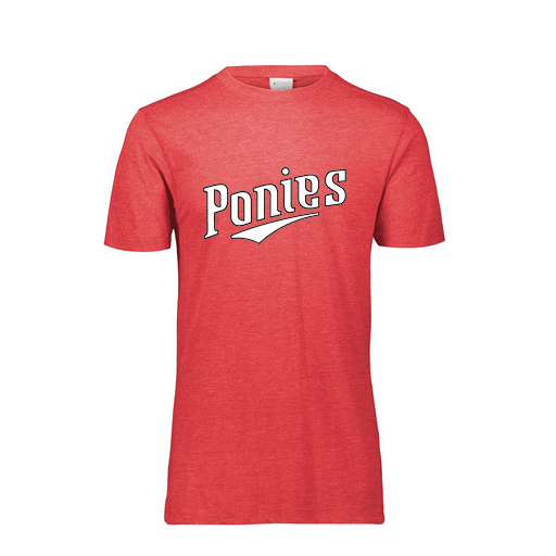 [FTSCUBRD-YS-LOGO1] Decker Youth Tri-Blend T-Shirt - Short Sleeve (Youth S, Red, Logo 1)