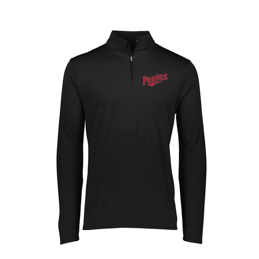 [FTLQFLBK-FAXS-LOGO2] Ladies Flex-Lite 1/4 Zip Shirt (Female Adult XS, Black, Logo 2)