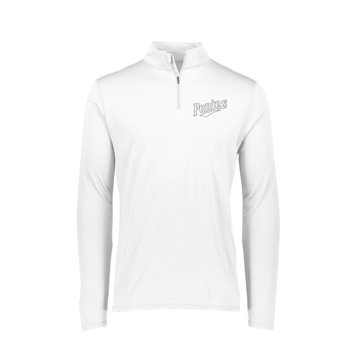 [FTLQFLWH-FAXS-LOGO1] Decker Women's Flex-Lite 1/4 Zip Shirt (Female Adult XS, White, Logo 1)