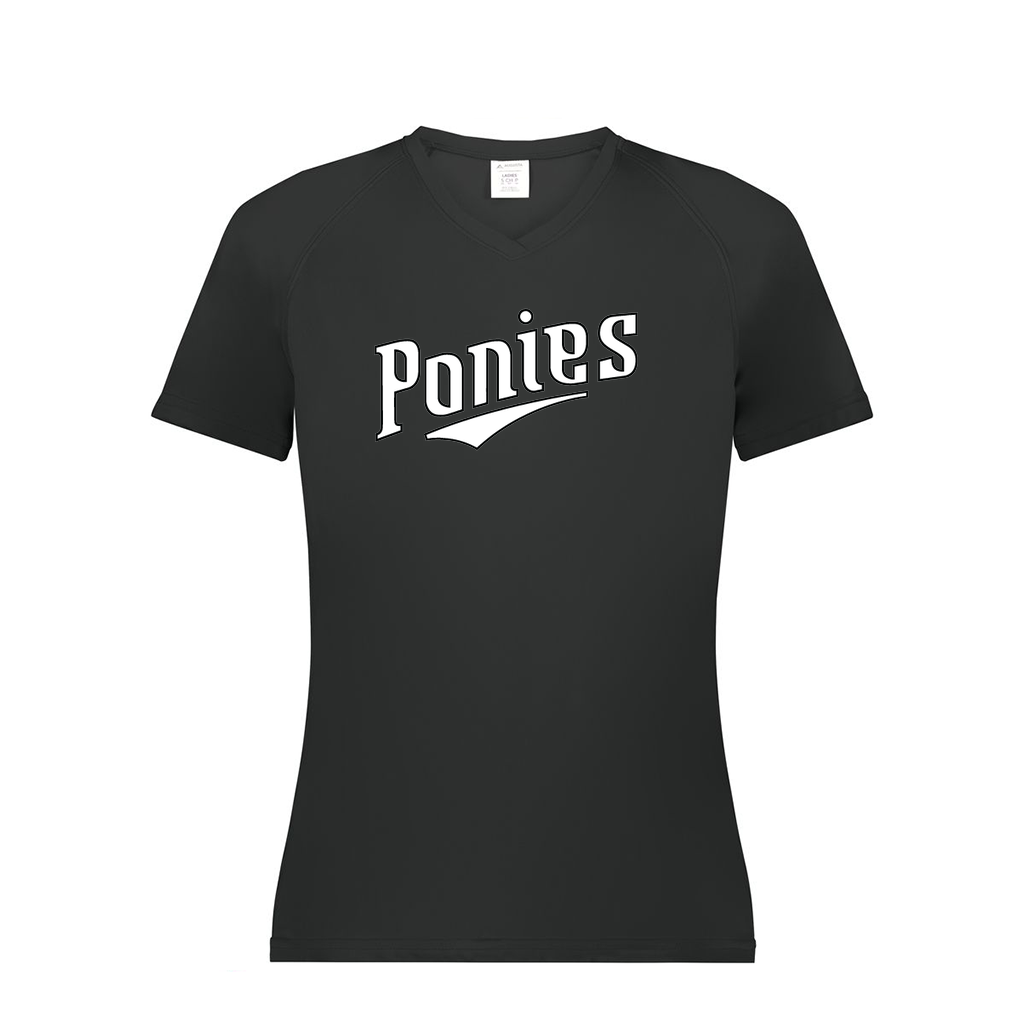 Ladies Smooth Sport V-Neck T-Shirt