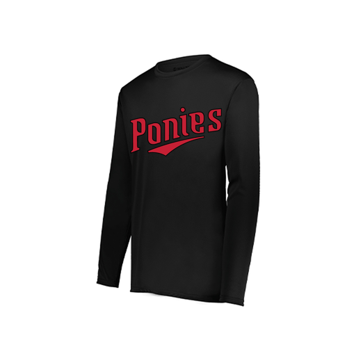 [222822.080.XS-LOGO2] Men's LS Smooth Sport Shirt (Adult XS, Black, Logo 2)