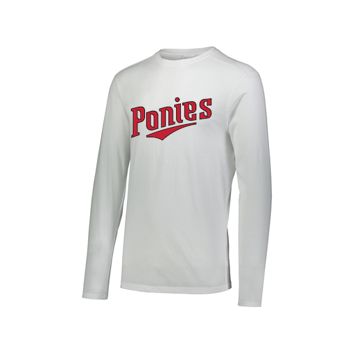 [3075.005.XS-LOGO2] Men's LS Ultra-blend T-Shirt (Adult XS, White, Logo 2)