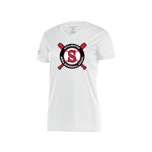 [222820.005.S-LOGO3] Ladies Movement Dri Fit Shirt (Female Adult S, White, Logo 3)