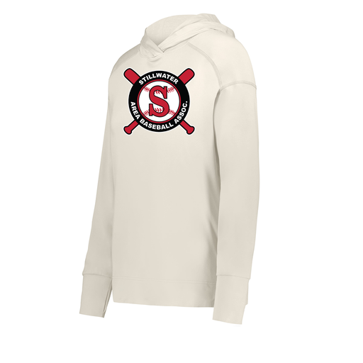 [222798-WHT-FAXS-LOGO3] Ladies Ventura Thin Knit Hoodie (Female Adult XS, White, Logo 3)