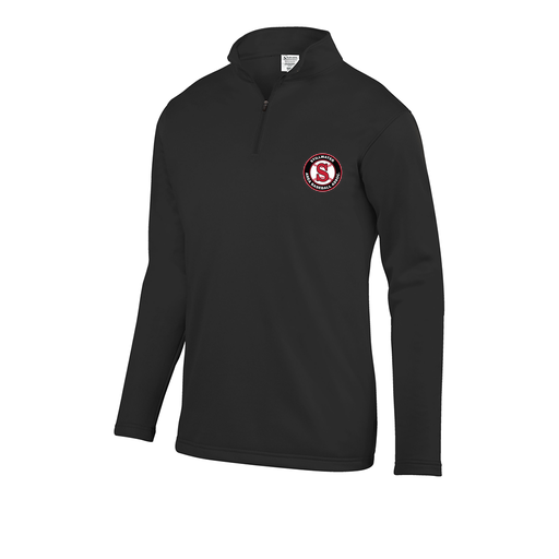 [DFW-FFQZ-BLK-AS-LOGO4] Men's FlexFleece 1/4 Zip (Adult S, Black, Logo 4)