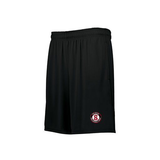 [229511.080.XS-LOGO4] Men's Swift Short (Adult XS, Black, Logo 4)