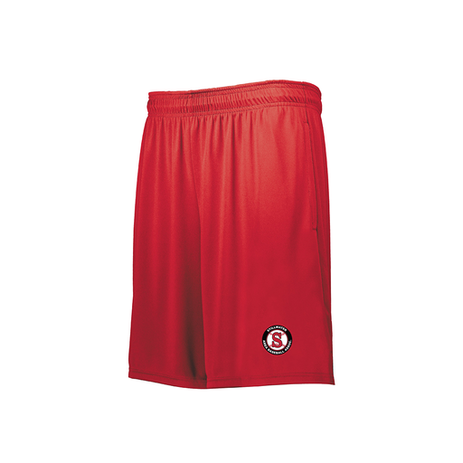 [229511.083.XS-LOGO4] Men's Swift Short (Adult XS, Red, Logo 4)