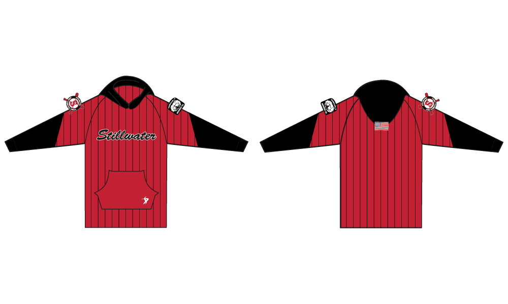Stillwater Area Baseball Association - Unisex Red/Black  Fleece Hoodie